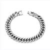 Stainless Steel Men's Trendy Cuban Hip Hop Titanium Bracelet