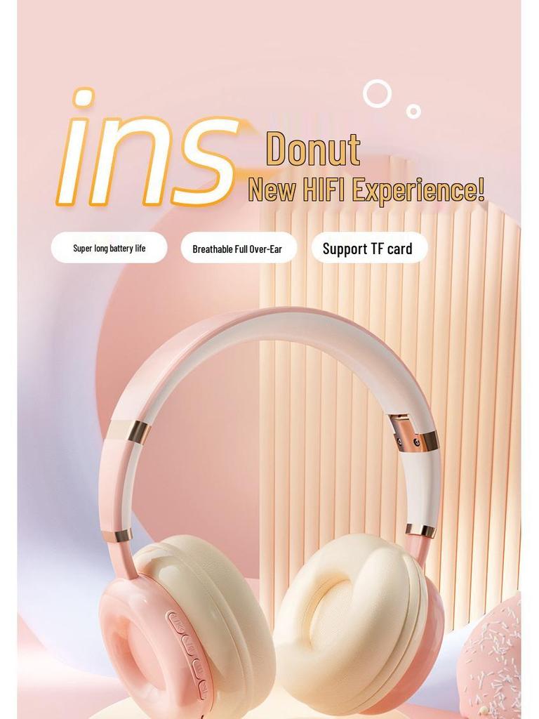 KE-26 Bluetooth 5.3 Over-Ear Headphones with Low Latency and Dopamine Color Scheme