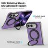 Case For Iphone Duo Business Leather Texture Rotating Bracket Case Magnetic Wireless Charging Charging Phone Cover