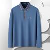 MONTAGUT Herren Langarm-Poloshirt aus Kaschmir-Seidenmischung