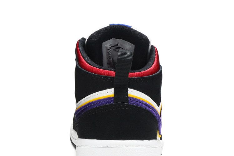 Kids' Sneakers Nike Jordan 1 Mid SE Black Field Purple (TD) Black/Field Purple/White