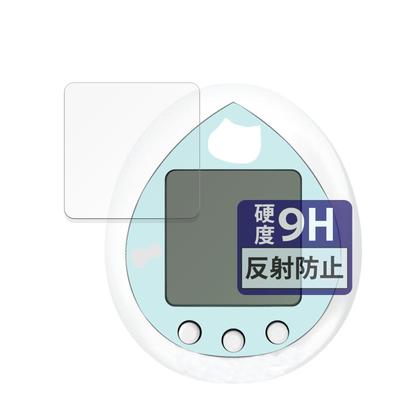 FILMEXT BANDAI Hello Kitty Tamagotchi Sky Blue Tempered Glass Film (Ultra-Thin Fiber) Anti-Reflective Protective Film, Made In Japan, GLFAGOD00103