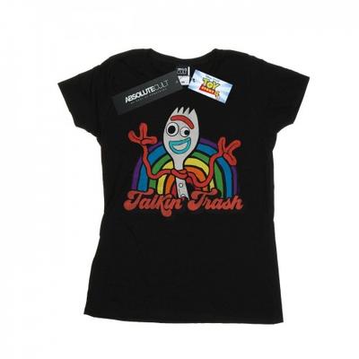 Womens/Ladies Toy Story 4 Forky TalkinÂ´ Trash Cotton T-Shirt