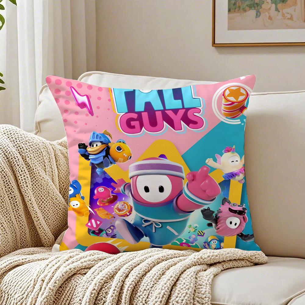 FFall Guys Bohnen Kissenbezug Kissenhülle Milbenschutz Wohnzimmer Sofa Deko Kissen Raum