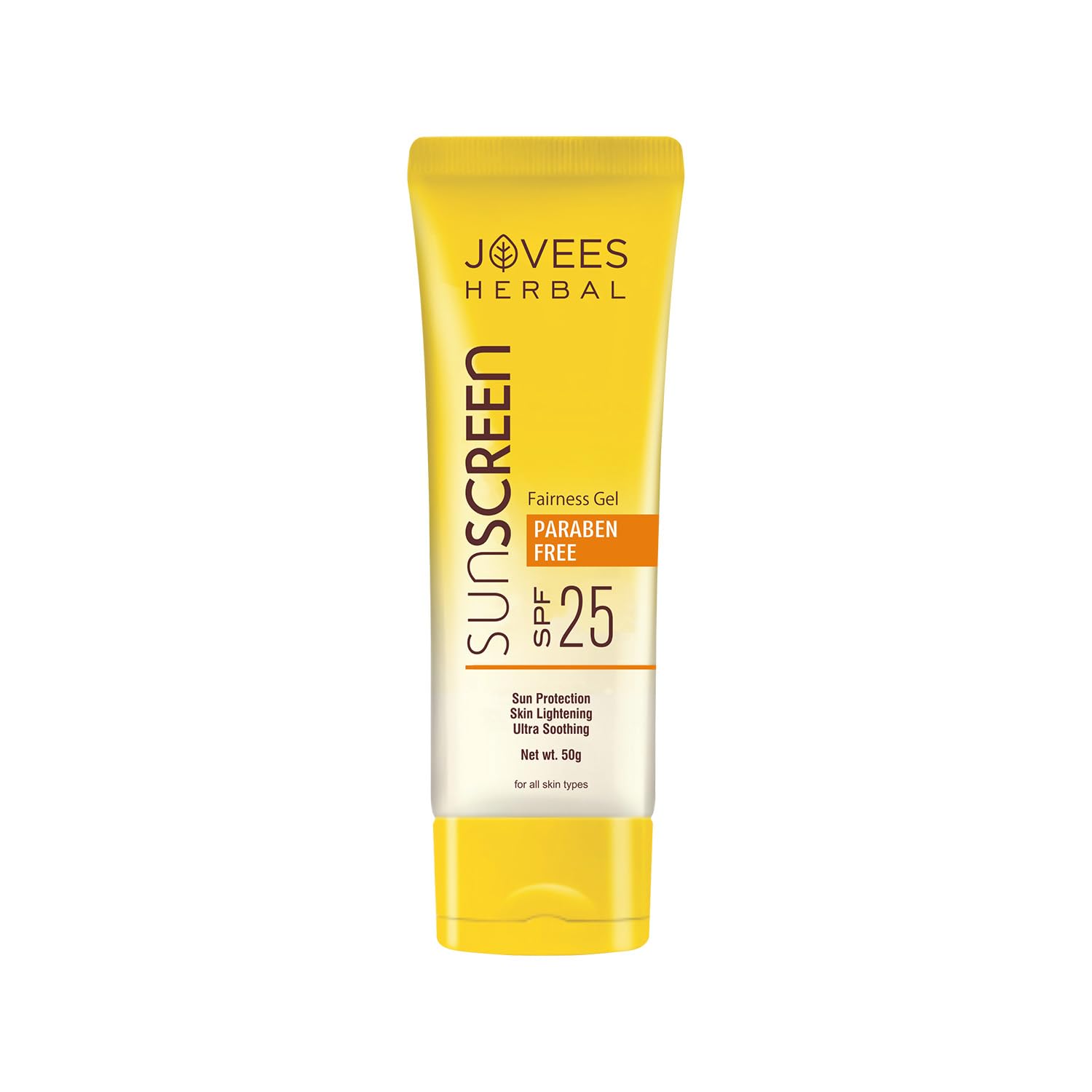 

Jovees Herbal Sunscreen Fairness Gel SPF 25 For Oily Sensitive Dry Skin 50g Pack Of 1 Lightweight No White Cast Protection