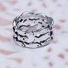 Creative Lovely Fish Silver Plated Opening Finger Ring Women's Jewelry Gift