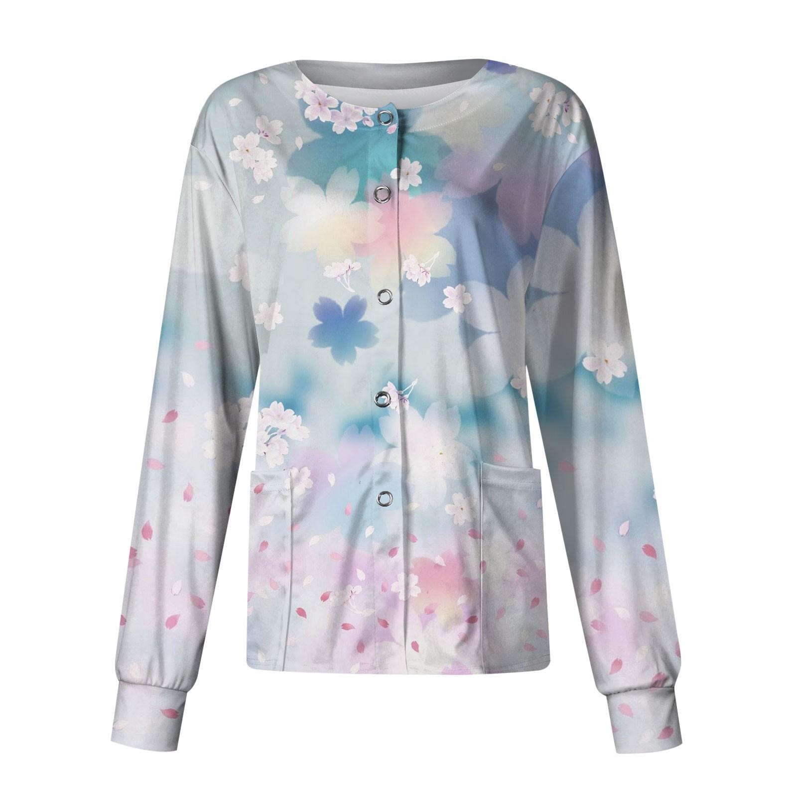 

Женский однобортный защитный комбинезон с длинным рукавом и карманом, рабочий воротник-стойка, кардиган, куртка, топ S