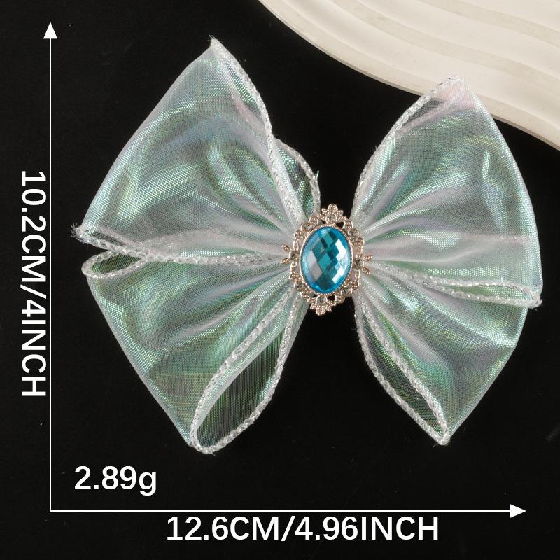 Cute Cartoon Mesh Bow Lace Embroidery Sticker Diy Hand Account Accessories Accessories Brooch Hairpin Hair Accessories Cloth Sticker