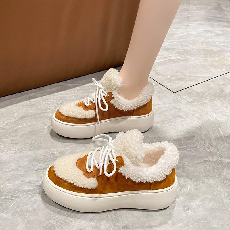 

Fashion White Snow Boots Women s Winter Warm Thi Bot Fur Booties Ort Cotton Oes Northeastern Rubber Outsoles Casual Shoes 35