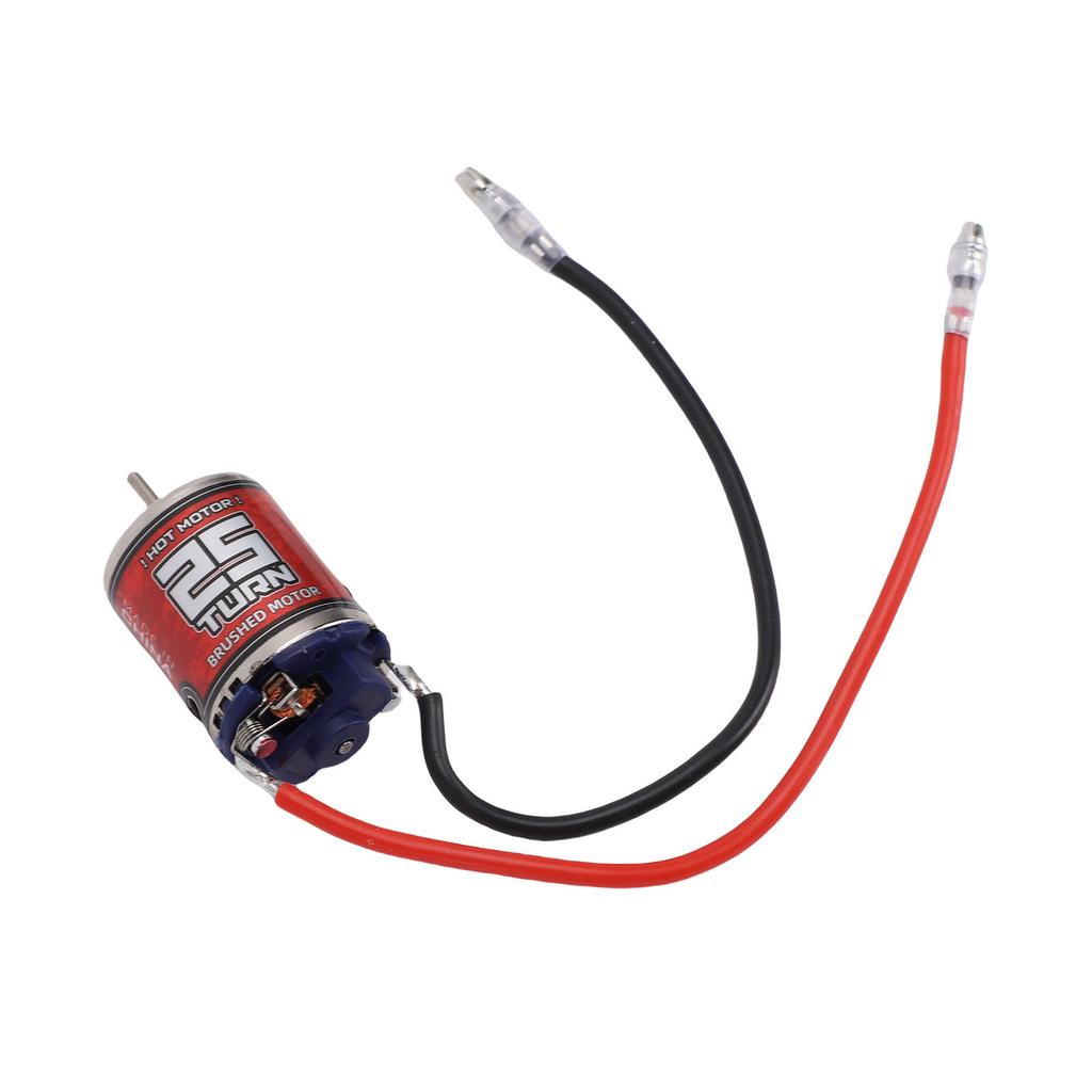 RC Brushed Motor Replacement for   Model Car Boat 370 25T 2.3mm D Shaft Stainless Steel Casing RC Motor