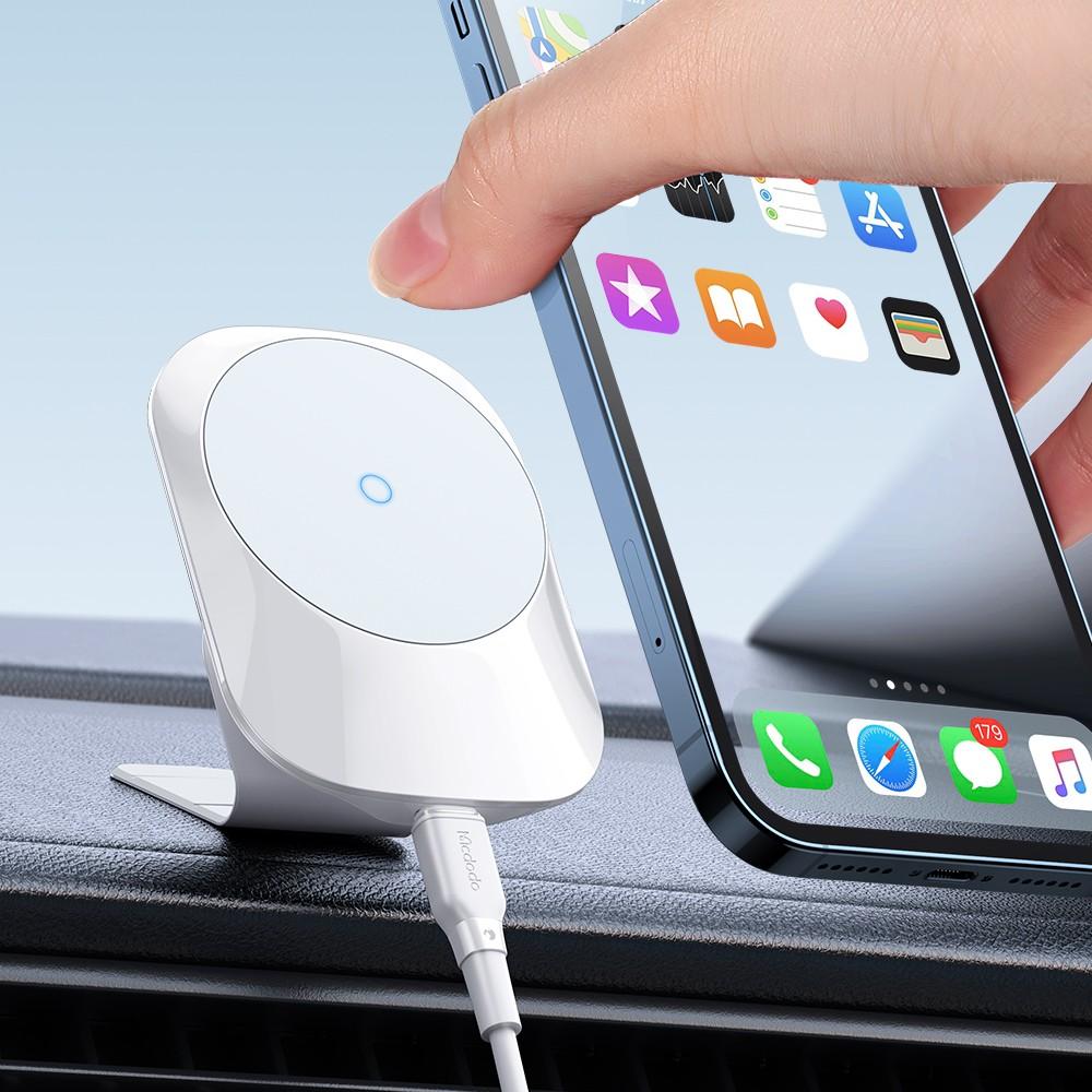 Mcdodo Car Holder With Magnetic Charger For Iphone 12 13 White