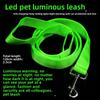 Adjustable Comfortable Durable Polyester LED Dog Leash Rechargeable Flashing Light Pet Rope Sustainable Fashionable Glow Dark
