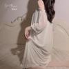 Princess Soft Mesh Lace Nightdress and Outer Robe Set 2373 - Comfortable Sling Design