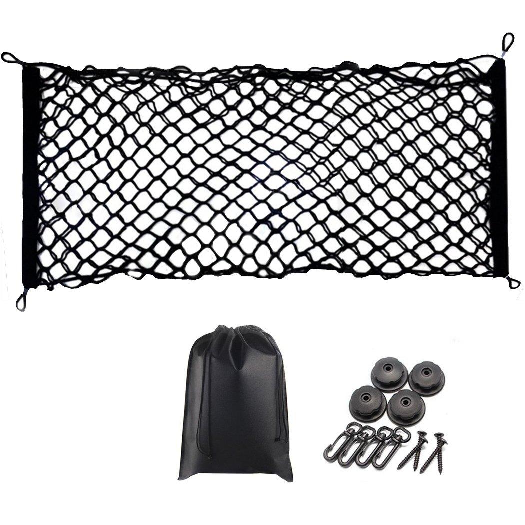 

PGMARO Car Luggage Net, 35.4 x 15.7 inches (90 x 40 cm), Luggage Drop чёрный