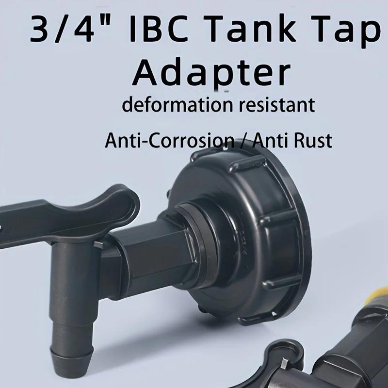 1 Stück 3/4" IBC-Tankhahn-Adapter Grobgewinde Gartenwassertanks Wasserhahn Für 3/4" Schläuche Messing Ersatz-Verbinder Ventile