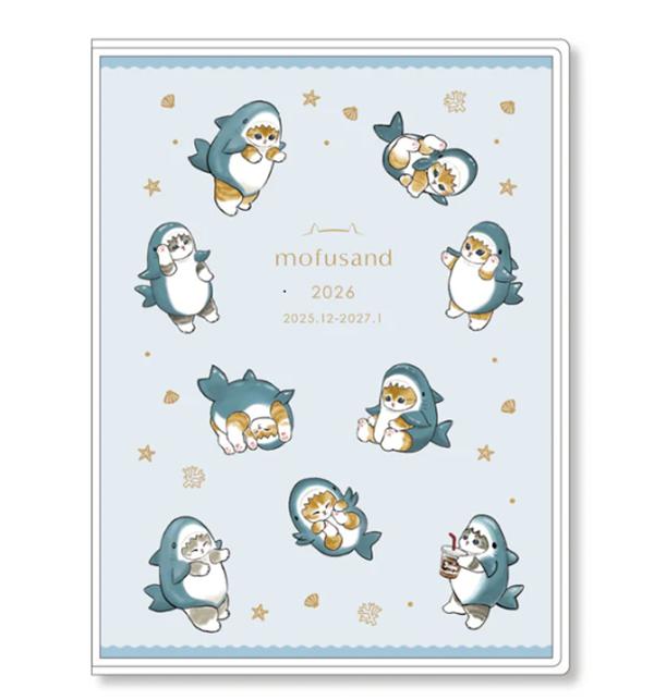 

mofusand B6 Блок Еженедельник 2026 ( Акула Ньян ) Япония НОВЫЙ