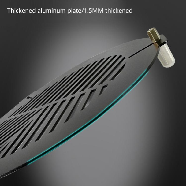 Leghe di Alluminio Maschera di Bahtinov Messa a Fuoco Piastra a Spina di Pesce 60/80/100/140/200/270mm Accessori Astronomici Piastra Metallica a Spina di Pesce