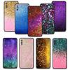 For Samsung Galaxy A20e A70 A20s A50 A10s A40 Note 20 Ultra 10 A10 A30 A03 A91 Full Thin Gold Pink Glitter Print Phone Funda