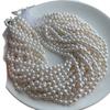5-6mm Freshwater Pearl Necklace: Smooth, Bright, Fine Luster, Slight Blemishes - Perfect for DIY Jewelry Making.