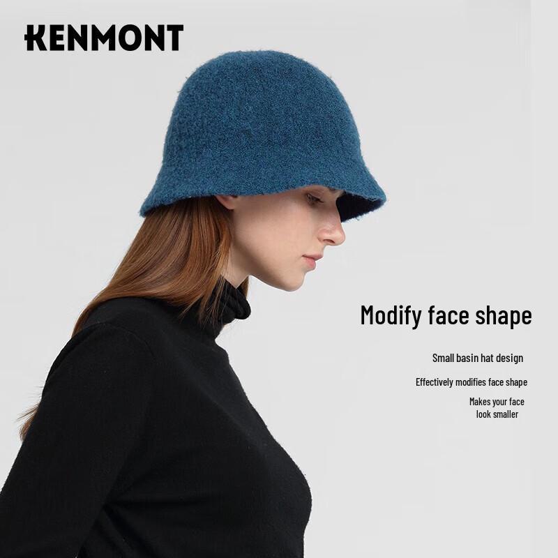 Женская двусторонняя вязаная складная шляпа-ведро Kenmont 57.5cm