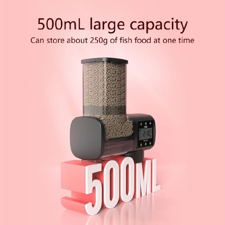 500ml Fish Food Dispenser Battery Powered Automatic Feeder with Timer for Aquariums Tanks