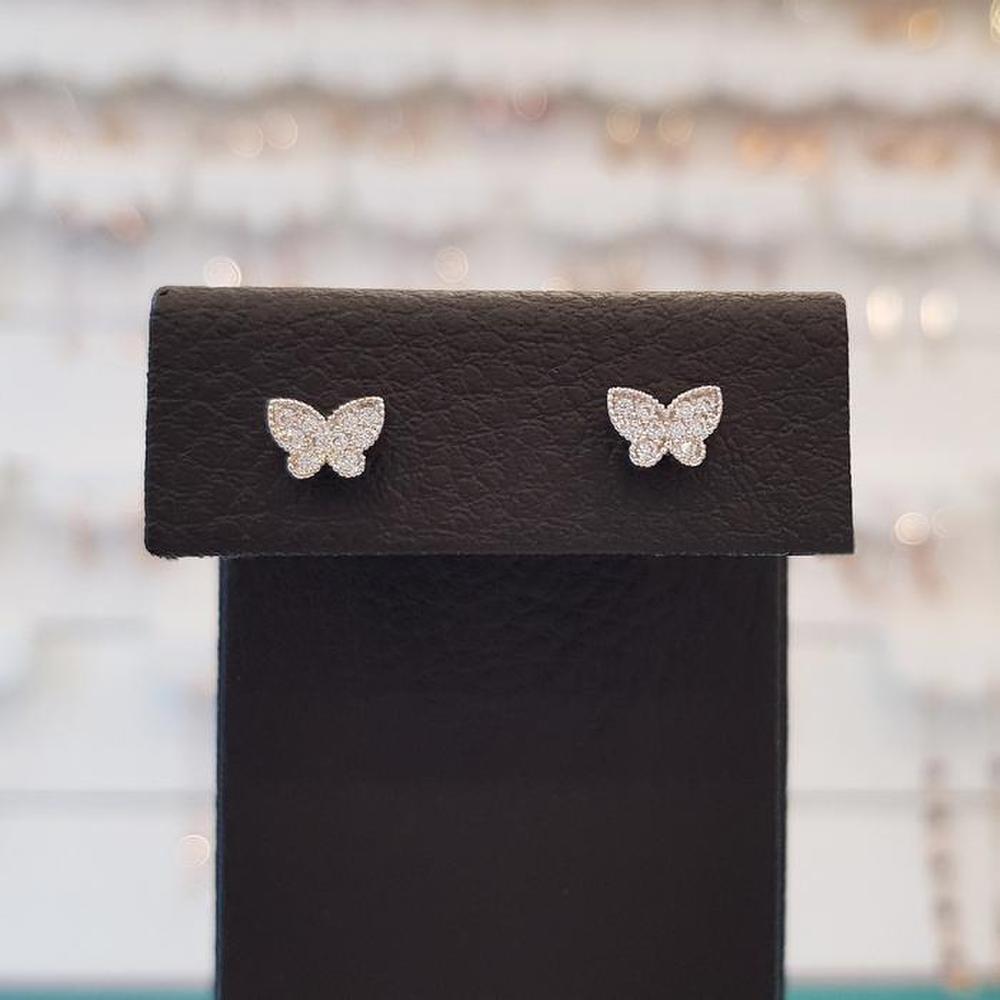 Save Zone 01 Newlywed Gift Cubic Butterfly Piercing Earrings Ssp561 (S16286893)