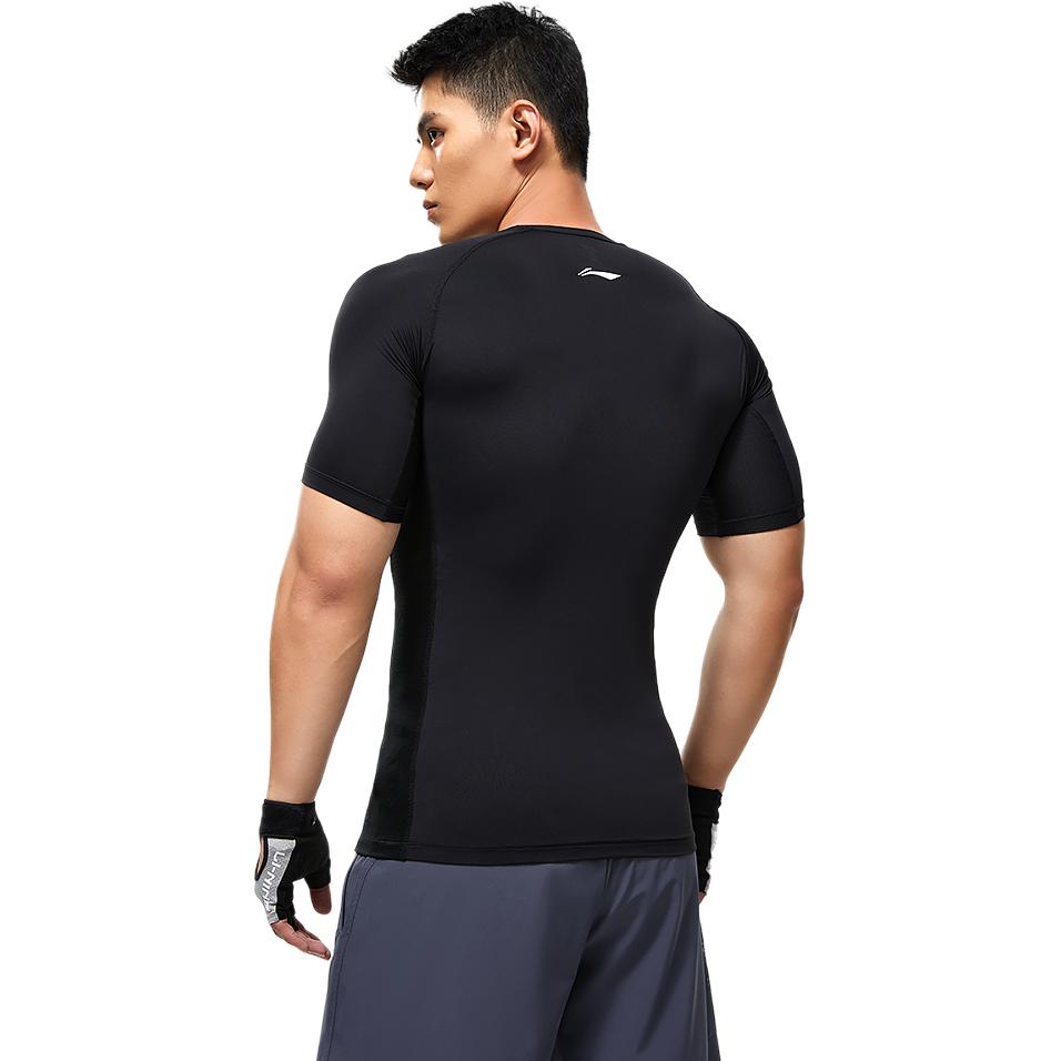 Li Ning Fitness Series T Shirt Men's Black AUDU093-1