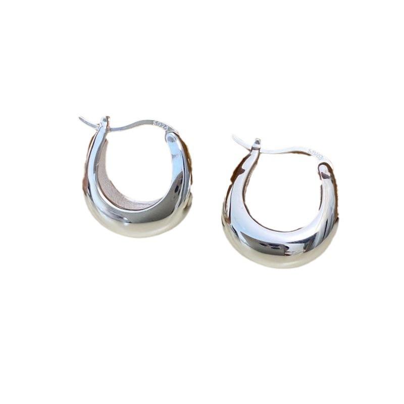 Nové náušnice s celotělovým půlměsícem, základní univerzální náušnice, dámské jednoduché náušnice, personalizovaný temperament, šperky s ušní sponou