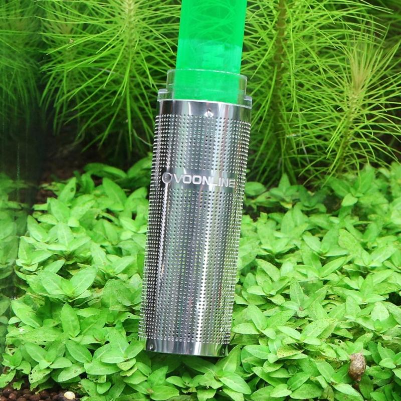 Aquariums Water Pump Filter Stainless Steel Mini Mesh Guard Media Cover Accessories Fish Tanks Filter Inflow Frame