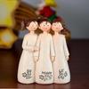 Great Friend Friendship Prayer Angel Girl Resin Decoration Sculpture Garden Flower Fairy Crafts