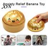 Soft Tactile Toy Steamed Bun Stress Ball, TPR Dumpling Squeeze Hand Therapy with Mini Inside, Slow Rising Fidget for Adults Relaxation