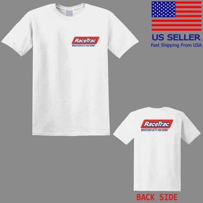 RaceTrac Gasoline Stations Men's White T-Shirt Tee Top Unisex