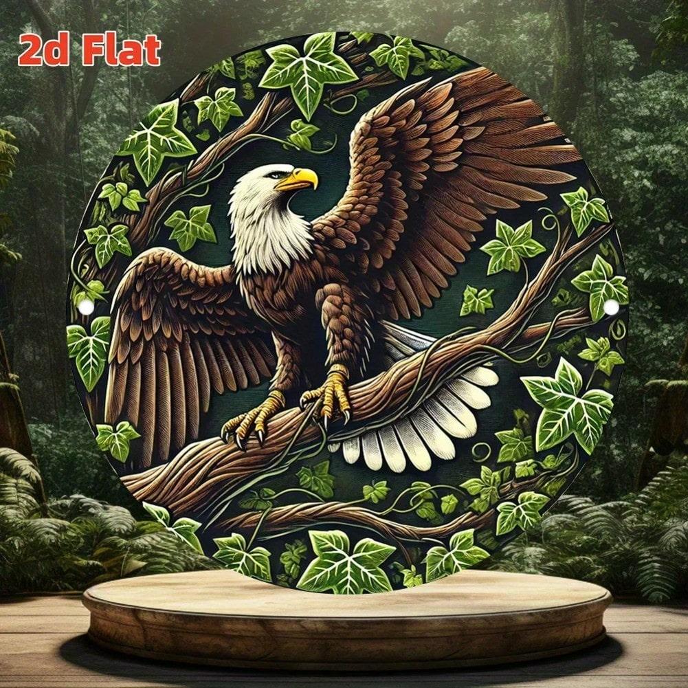 

Vintage Style 2D Flat Circle Wall Metal Painting Decor 20x20