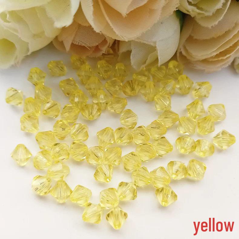 DIY Jewelry Accessories: 6mm Transparent Acrylic Rhombus Beads for Door Curtains