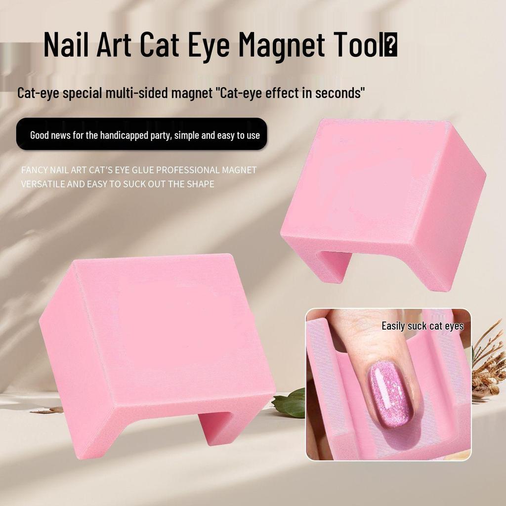 Magnete Triplo Occhio di Gatto: Strumento Magnetico per Unghie Cilindrico, Forte e Grande
