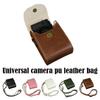 Universal Leather Camera Bag For Lumix zs99/tz99 Sony zv1m2 Canon sx730/740 Crossbody Bag Shoulder Camera Storage Bag
