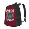 Save The Orangutans-Orangutan Conservation Pattern Design Bagpack School Bags Primate Save Orangutans Save The Orangutan Save