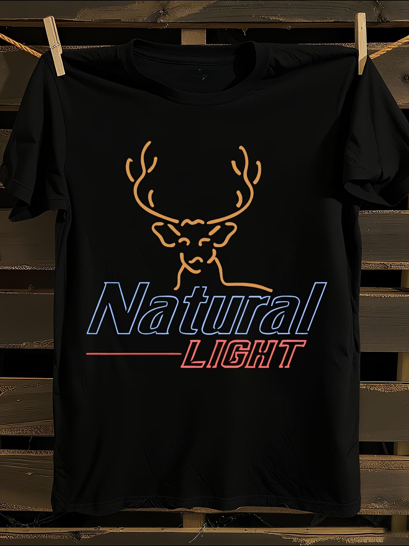 Deer Natural Light Print Tshirt XXXXL