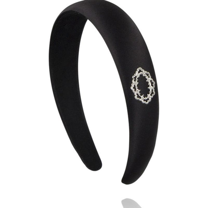 

АВГУСТ АЛИСА Версальская Роса Повязка для волос_Сатин Черный gold