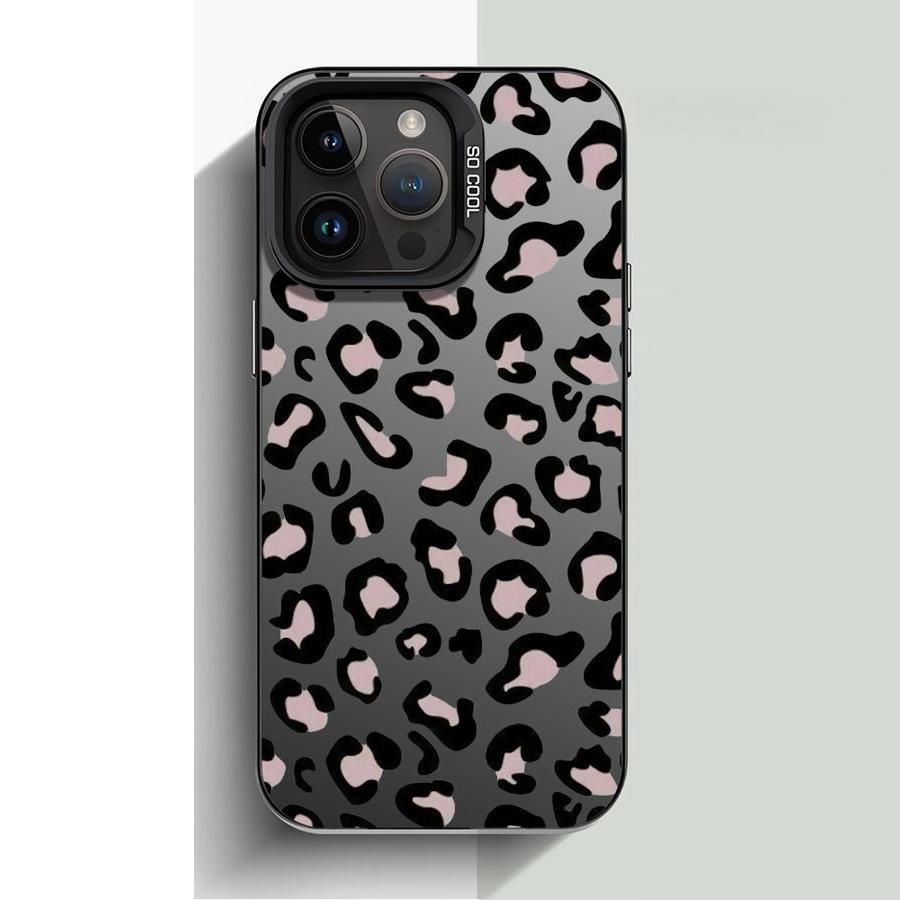 Leopard Print Pattern Six Color Phone Case For iPhone 16 15 14 13 12 11 Pro Max 7 8 Plus XR XS Max Shockproof Matte Back Cover