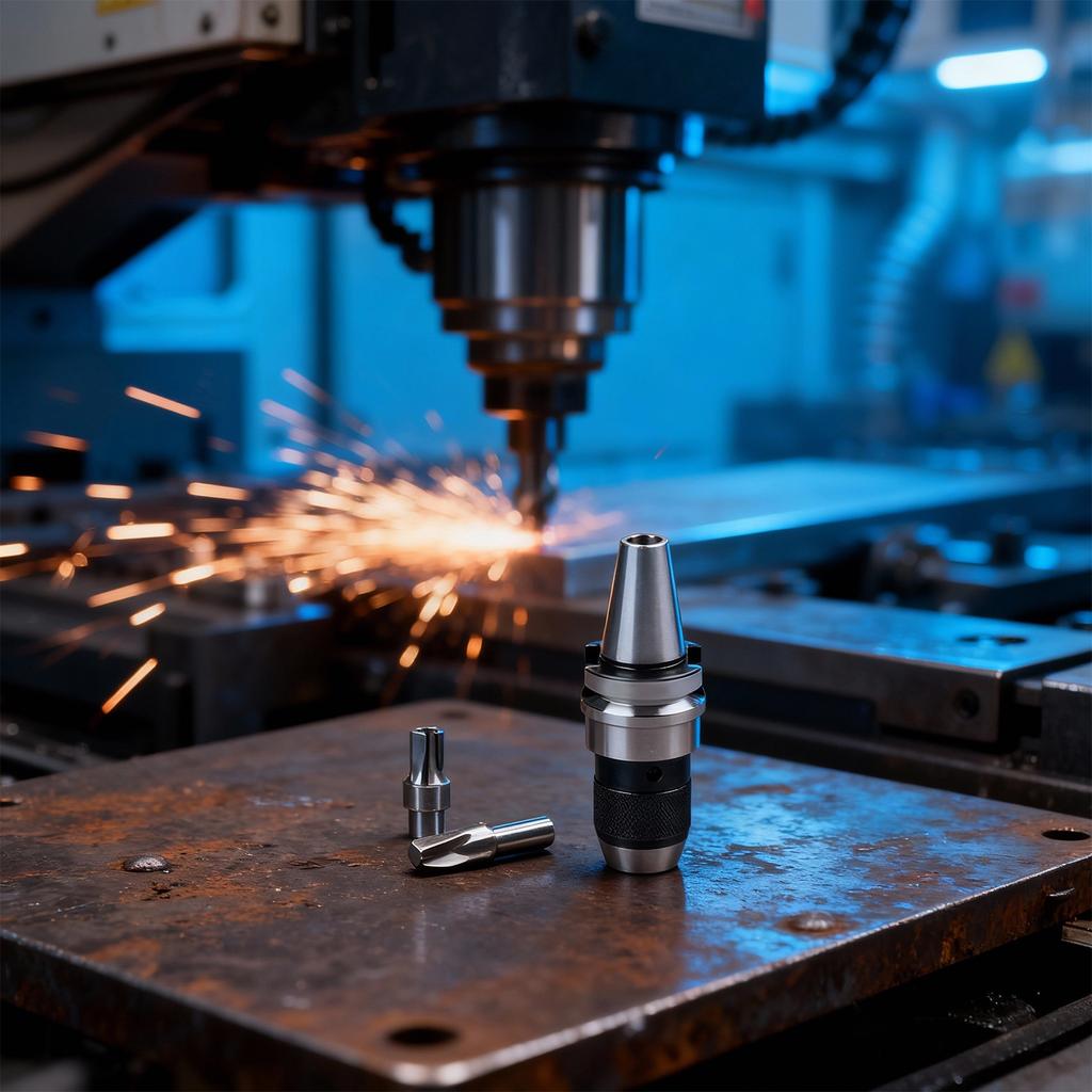 Tool Holder Drill Chuck BT30 APU08 Integrated Self Tightening Collet Designed For Accurate And Stable Drilling