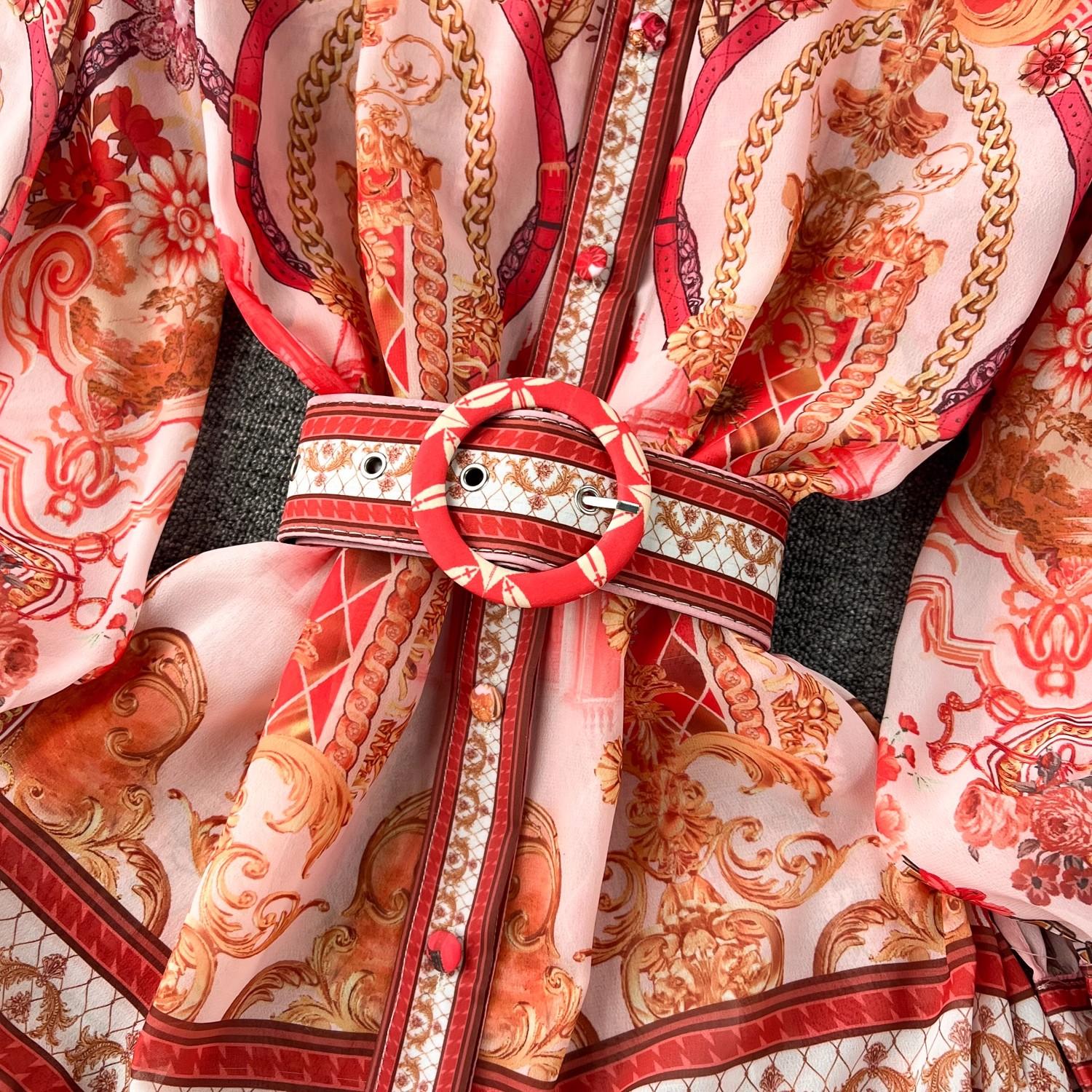 Богемное шифоновое зеленое платье макси — фото 5