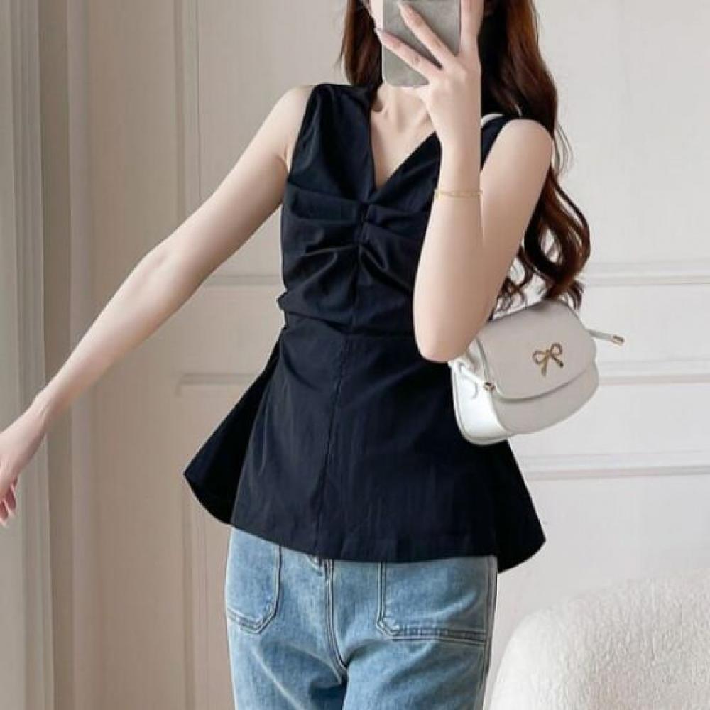 NaVaVa V Neck sleeVeless Blouse Nb2688
