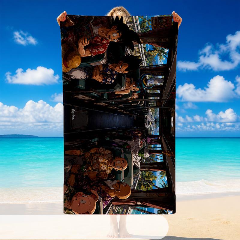 Dragon Ball Beach Towel, Soft Large Absorbent Towel For Beach Swimming Pool Travel Vacation