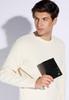 Wittchen Men's Leather Wallet With Double Pocket, Large Black, Natural Leather