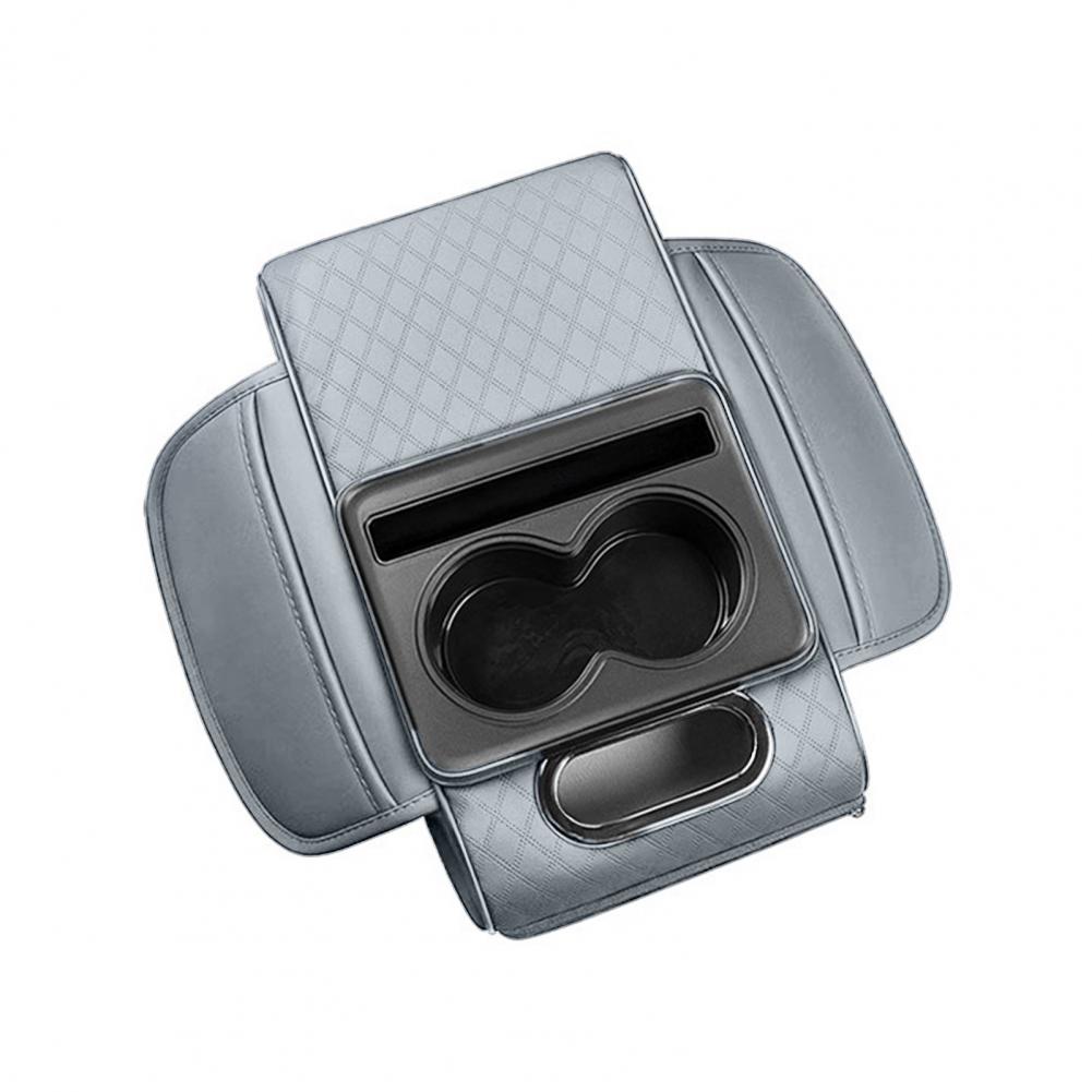 Waterproof Car Armrest Cover Car Armrest Cover Car Armrest Box Organizer with Cup Holder Tissue Phone Slots for Vehicles