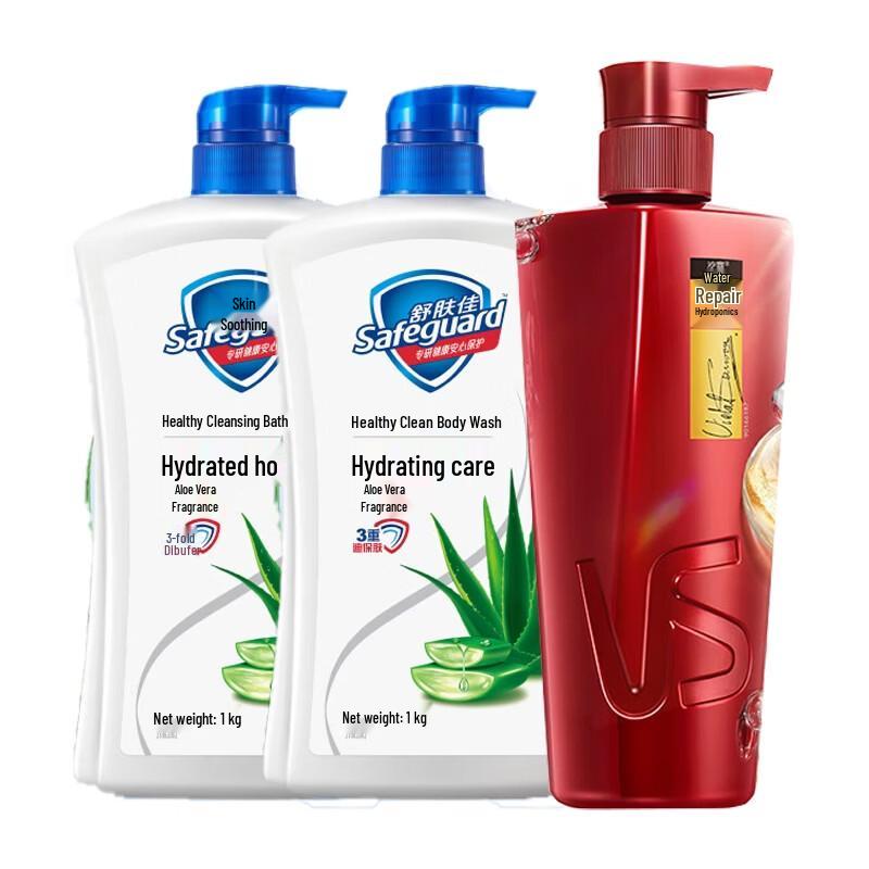 Набор: Гель для душа Safeguard и Шампунь Vidal Sassoon