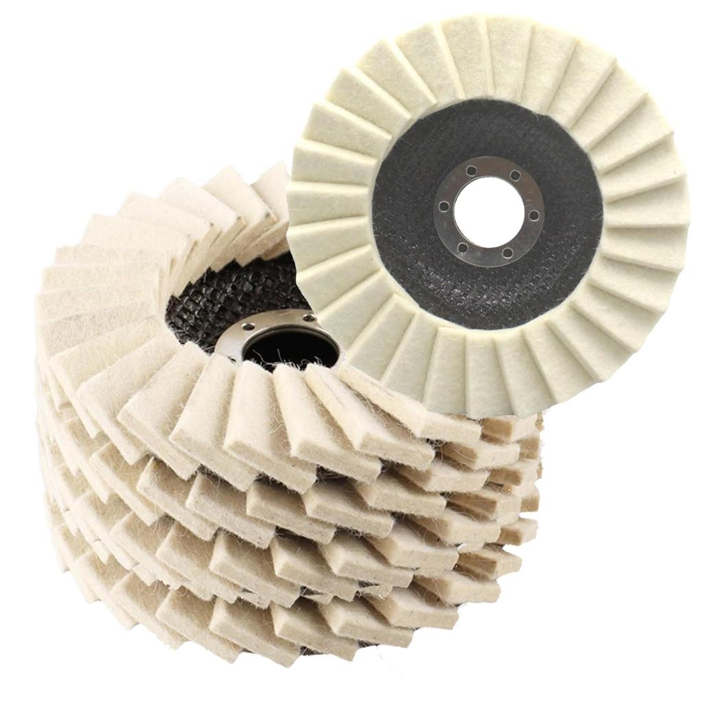 TOMMYFIELD Felt Buff Polishing Felt Polisher Buff for Automotive Body Wheel, 1000-tooth Wheel, (Felt Buff) [Product]