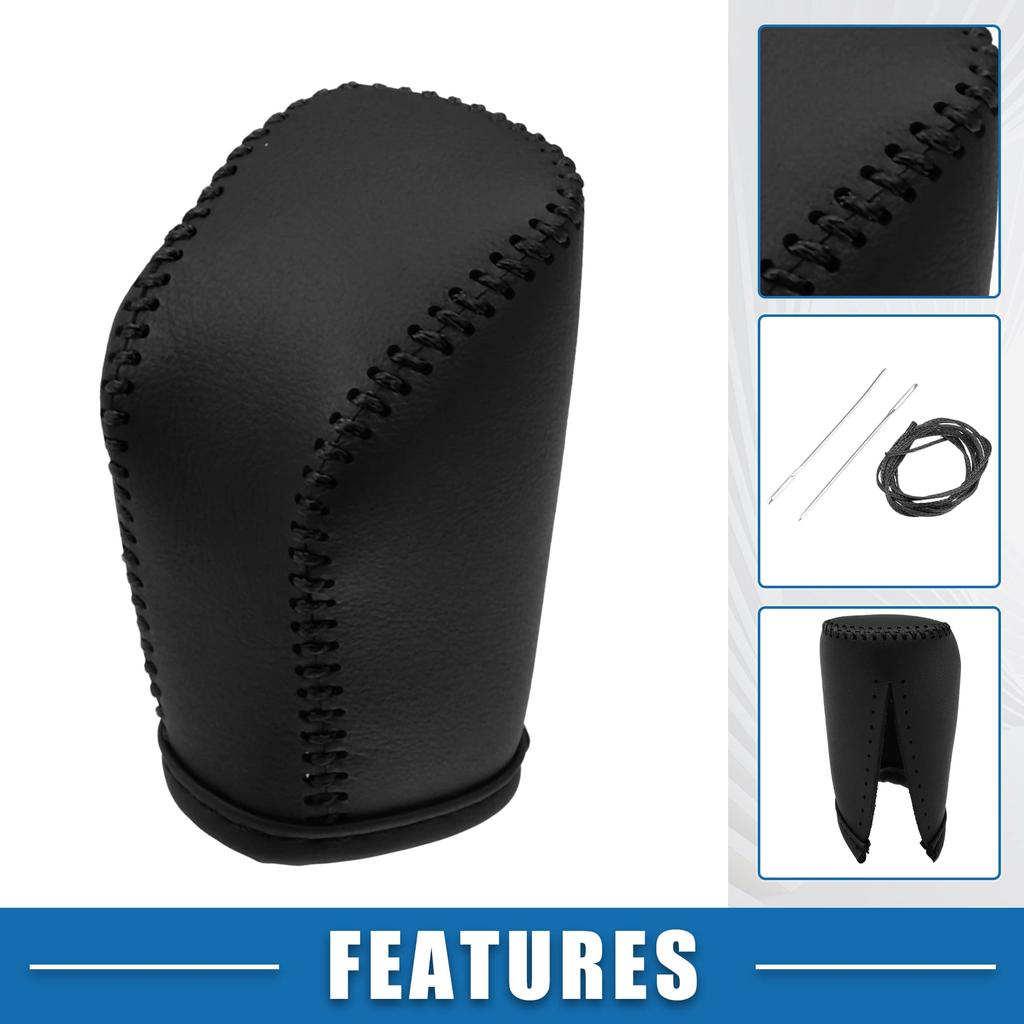 ABSOPRO Shift Knob Car Gear Shift Knob Car Shifter Cover Interior Accessories for Lexus ES 300h 350 Black Cover, Cover, Trim, (2016-2018),