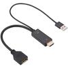 AA58 HDMI-Compatible Male to Displayport Female Converter Cable 4K@60Hz HDMI-Compatible to DP Converter Adapter Cable